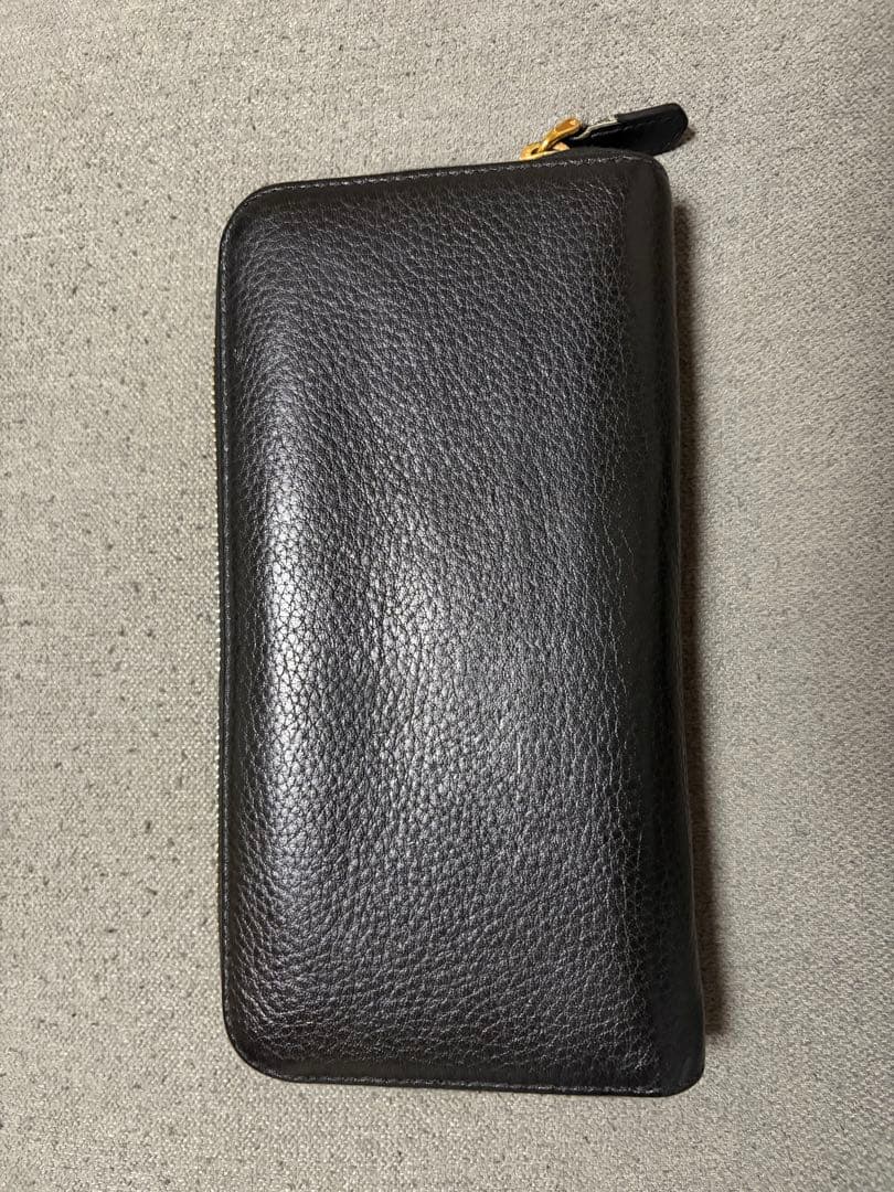 PRADA ヴィッテログレイン ラウンドファスナー長財布 NERO ブラック