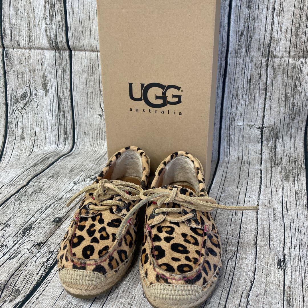 UGG アグ モカシン レオパード 豹柄 ハラコ 22cm - メルカリ