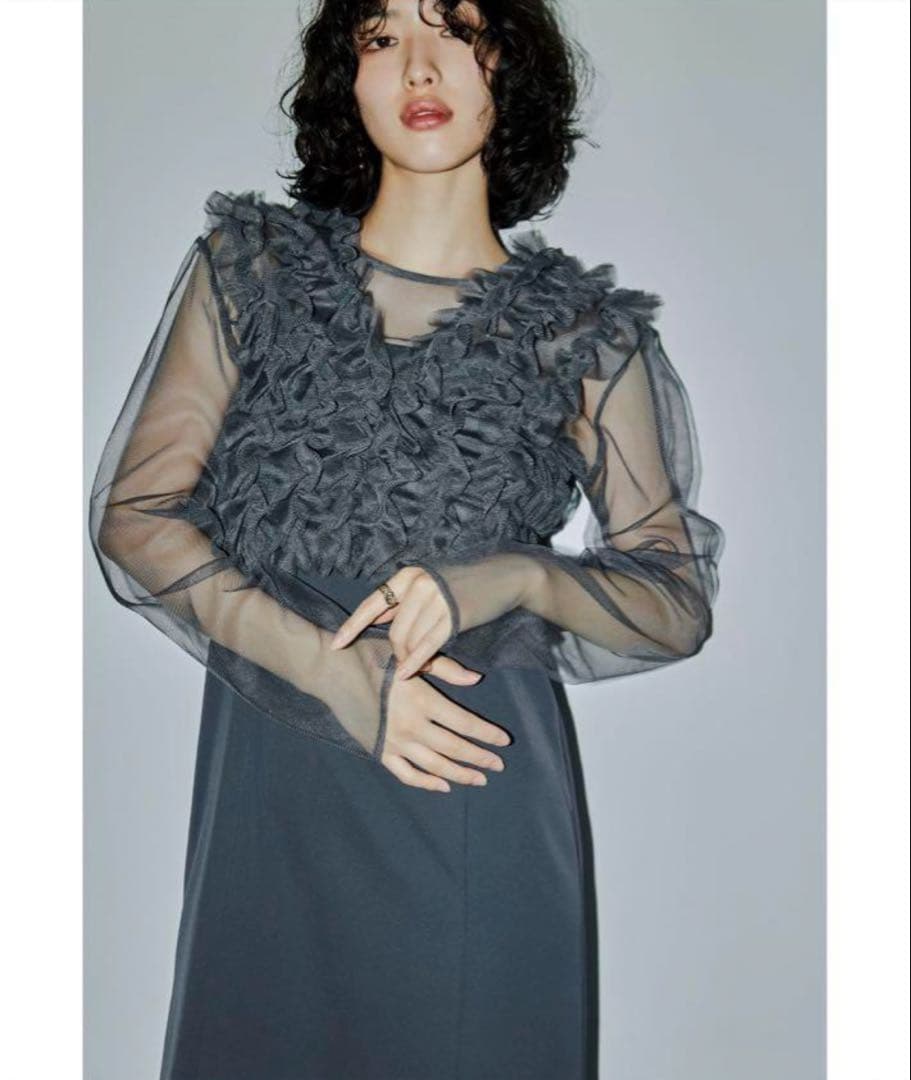 ワンピース et.UNiVER Many way frill dress S-short Many way frill dress（ドレス）｜et.UNiVER（エトユニベール）の