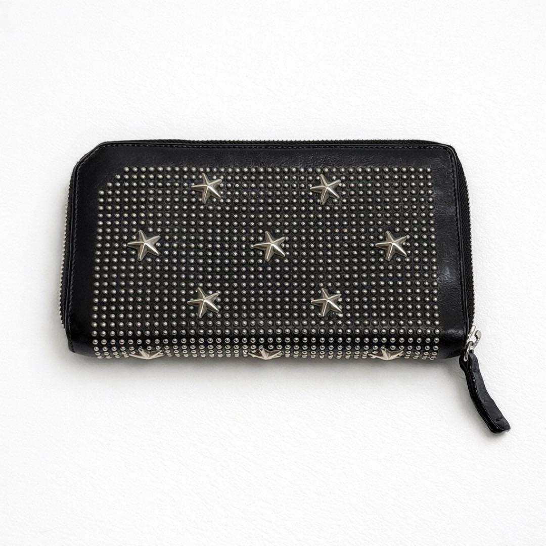美品】JIMMY CHOO 長財布 スタッズ 星 - メルカリ