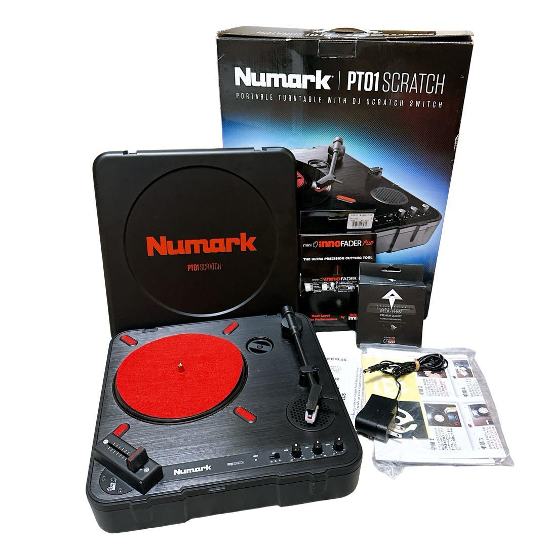 Numark PT01 SCRATCH ターンテーブル 7インチレコード対応ポータブルターンテーブル Numark PT01 SCRATCH