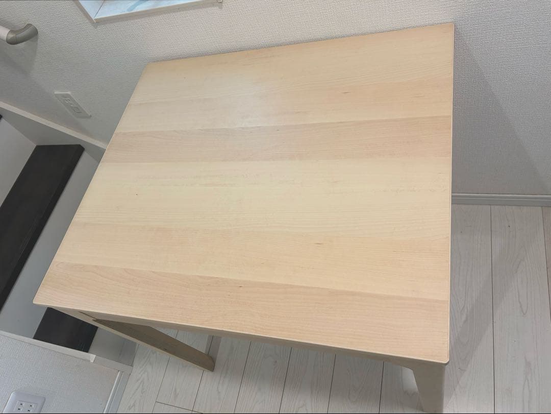 美品】IKEA EKEDALEN 伸長式ダイニング テーブル バーチ - メルカリ
