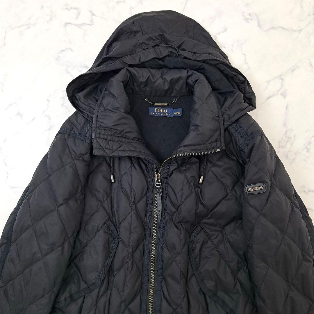 POLO RALPH LAUREN キルティング ダウンコート 軽量 ブラック - メルカリ