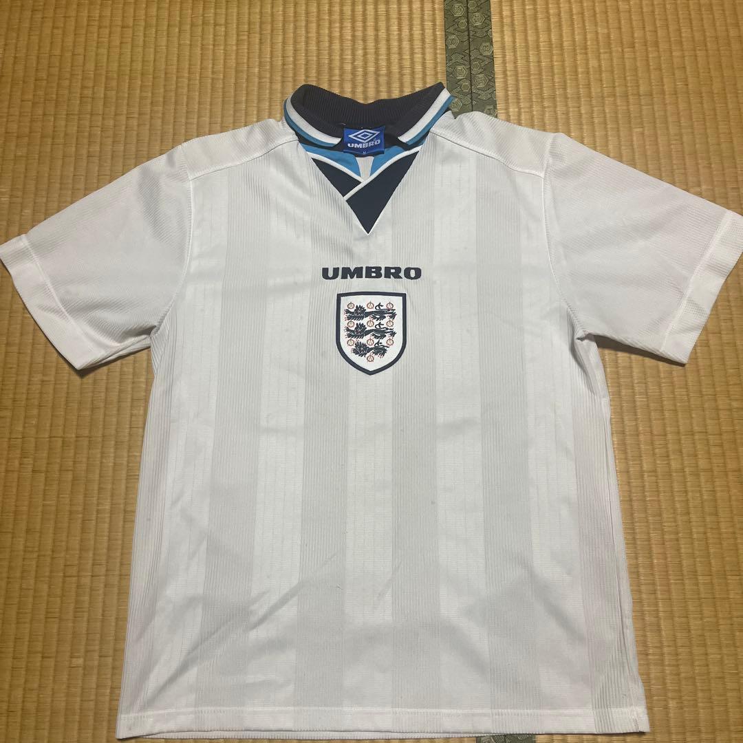 UMBRO イングランド代表サッカーウェア M 90年代 UMBRO アンブロ イングランド代表 ビッグロゴ サッカー プル