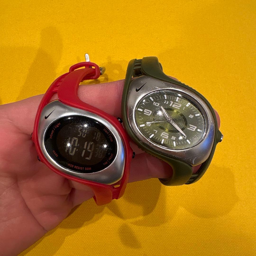 最終値下げ 〜00s NIKE スポーツウォッチ 腕時計 00s】ナイキ triax watch tech y2k 腕時計 デジタル - メルカリ