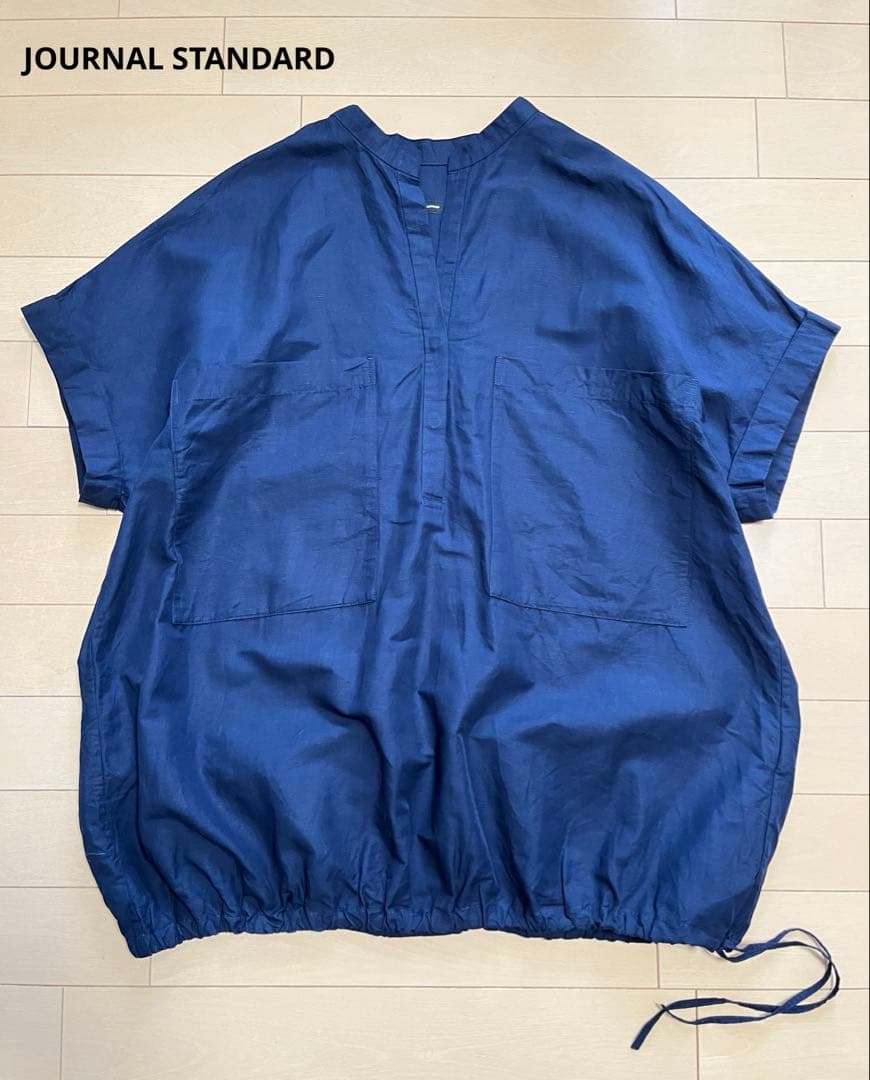 新品／JOURNAL STANDARD　リネン混フレンチスリーブスキッパーシャツ 追加》ハードマンズリネンコットンフレンチスリーブスキッパーシャツ