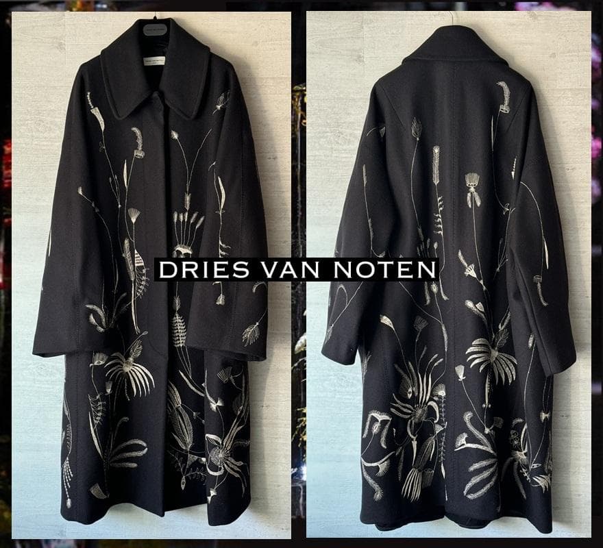Dries Van Noten/ドリス/ボタニカル植物柄刺繍コート - メルカリ