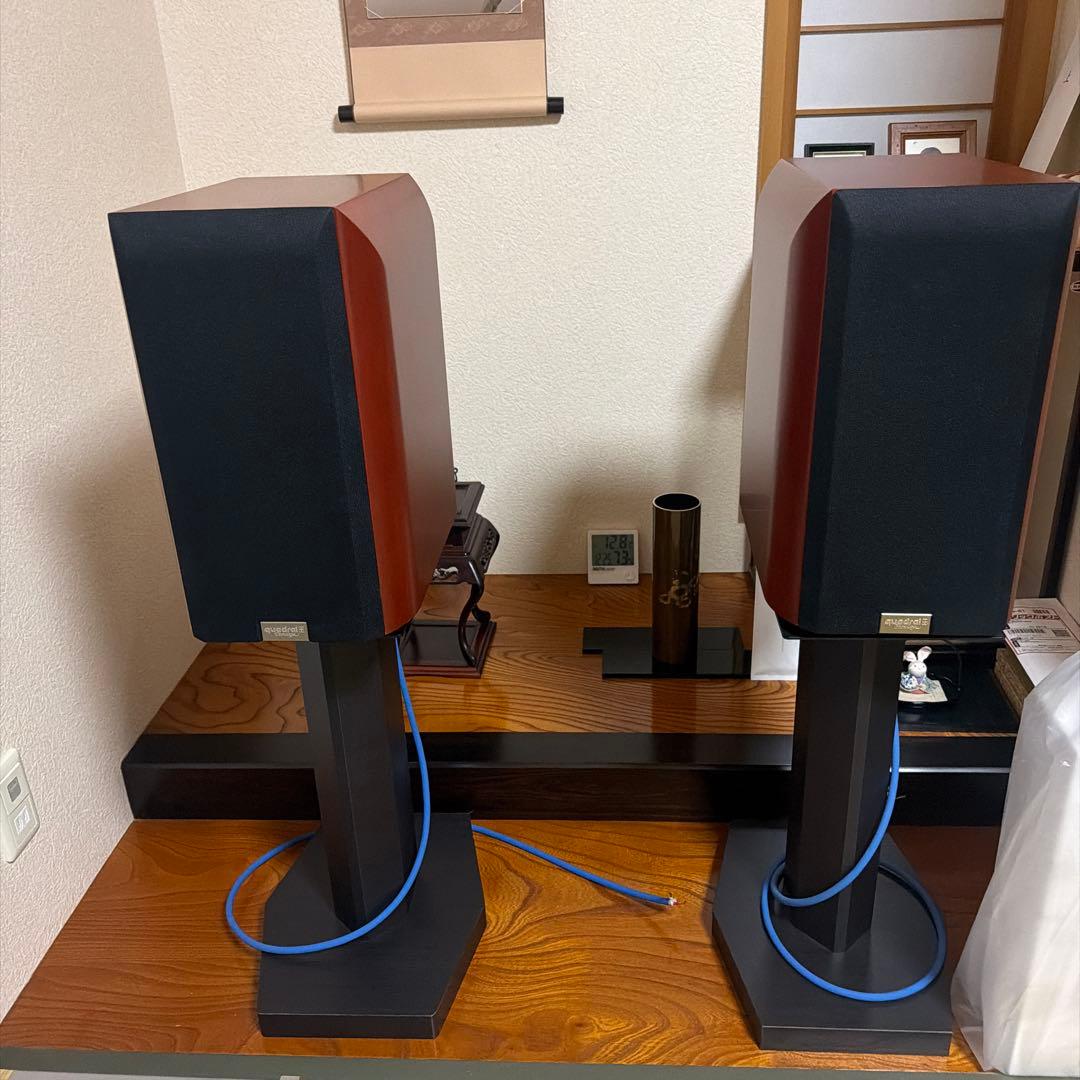 マッキー様希少品✨クアドラルロンドチェリー色　スピーカースタンドとスペーサー付き 712td19-+3L._AC_UF350,