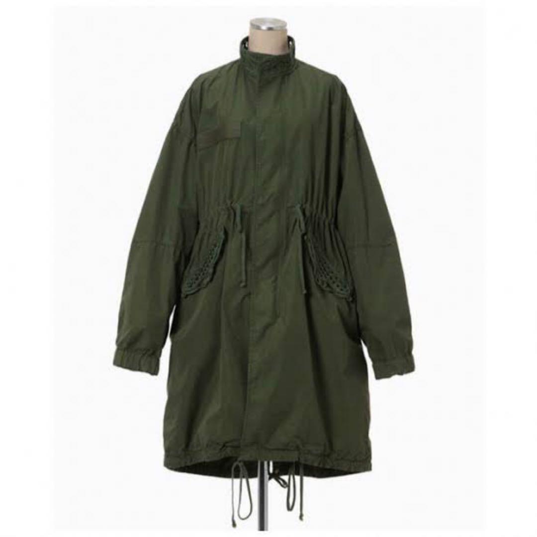 mamekurogouchi コード刺繍ミリタリーコート Mame Kurogouchiの22SSコレクションCording Embroidered Military Coat