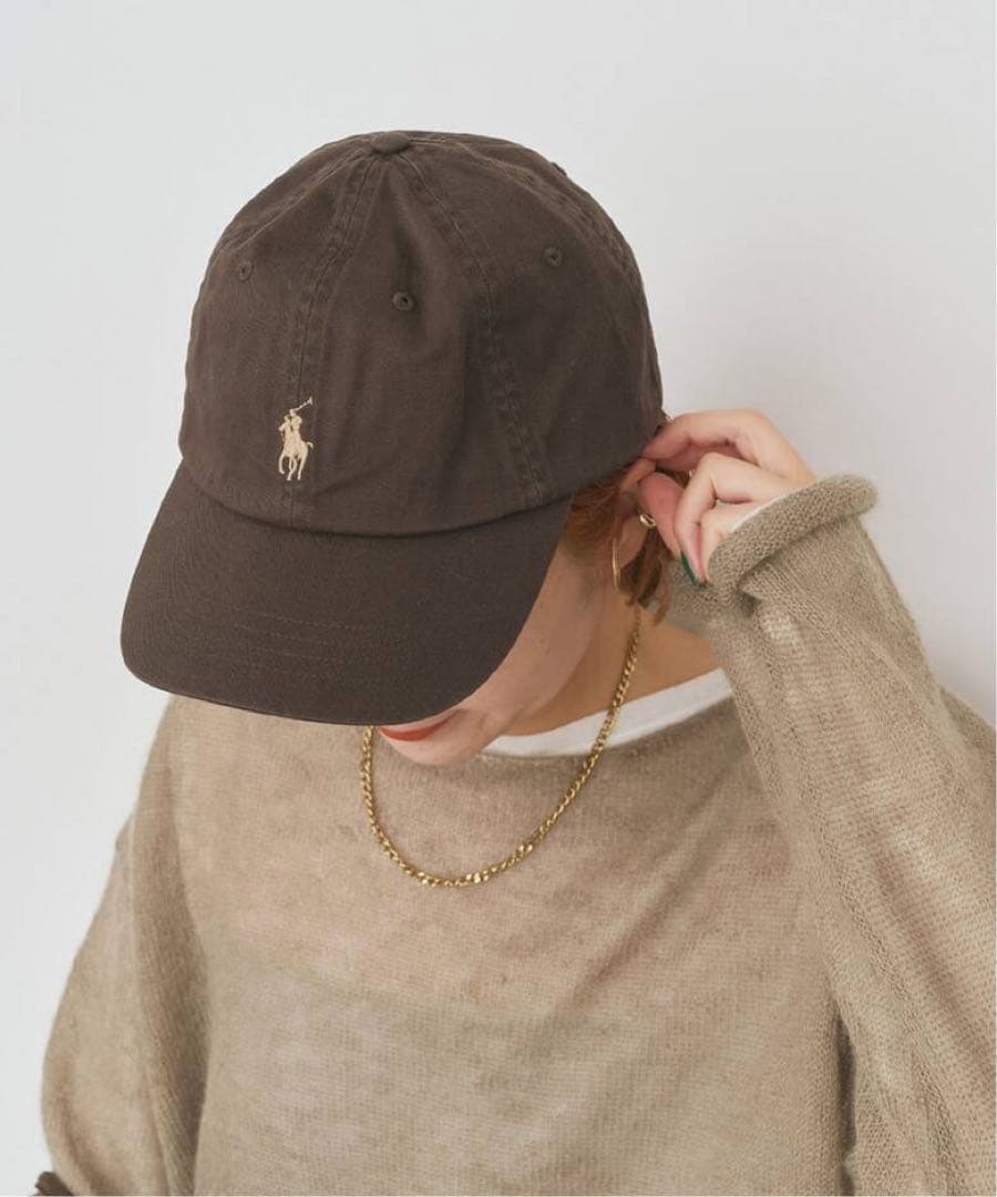 希少！《新品》ポロ ラルフ ローレン ブラウンキャップ　POLO RALPH
