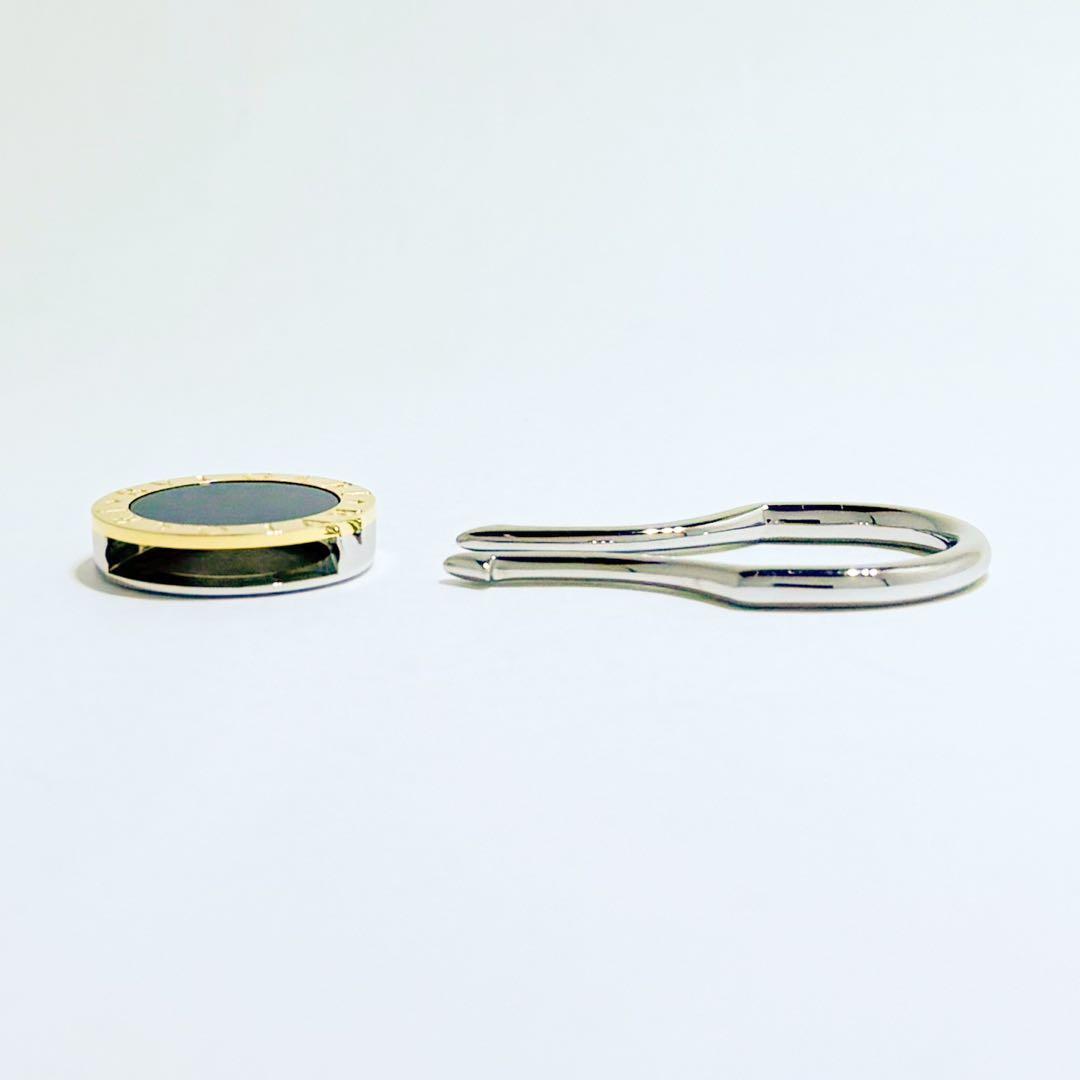 ⚪︎BVLGARI ブルガリ オニキス キーリング SS/YG750 13.5g