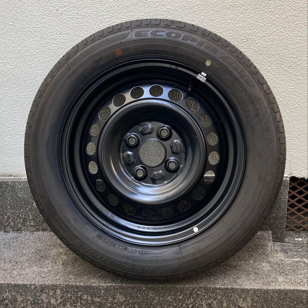 ブリヂストン 155/65R14 タイヤホイール4本セット 新品純正ホイール