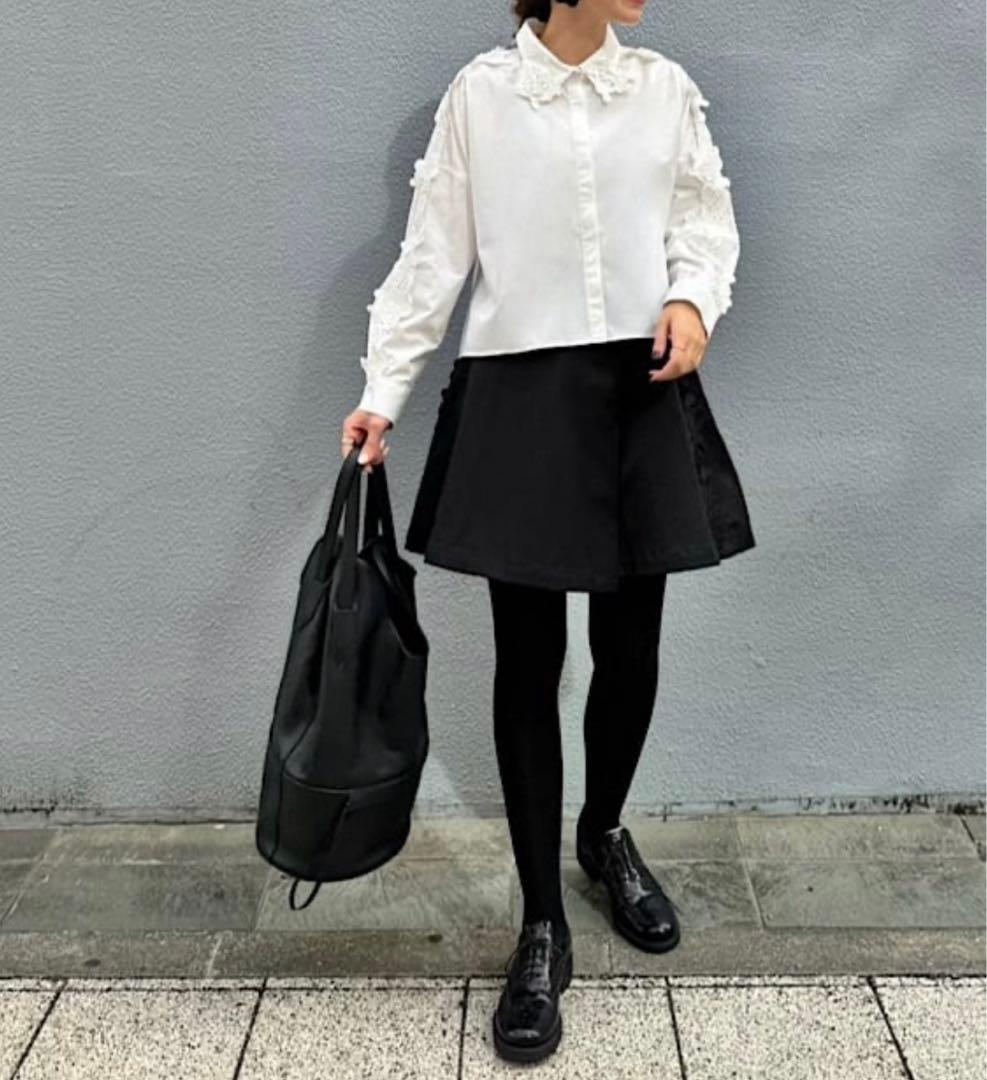 卸売 通販ファッション - linkable サイドレースキュロット(ブラック