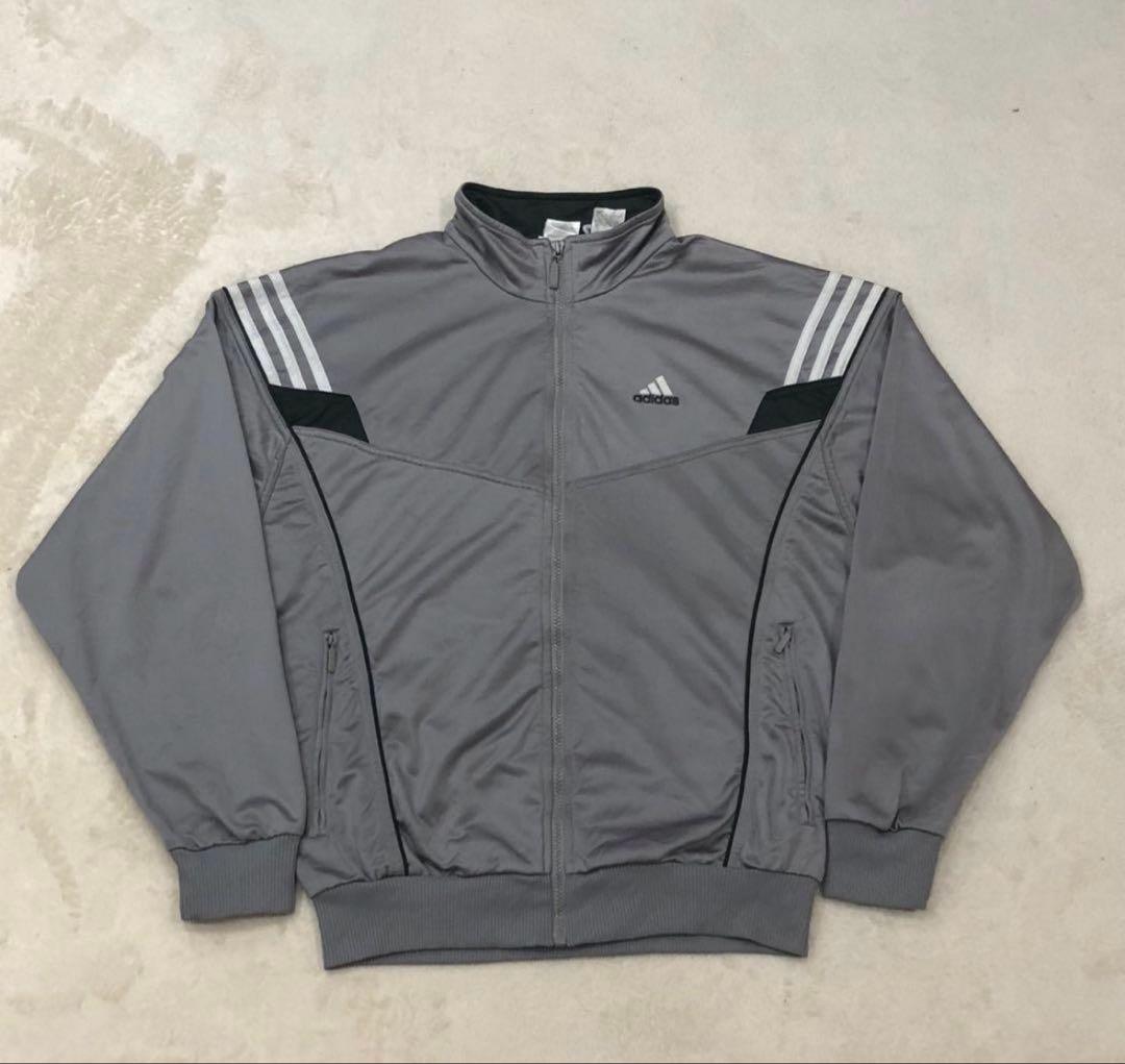 adidas 00s トラックジャケットシルバーパフォーマンスロゴ常田大希y2k