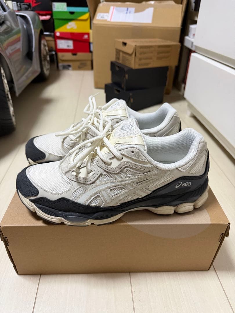靴 asics GEL-NYC WHITE/SMOKE GREY Asics GEL-NYC White Smoke Grey