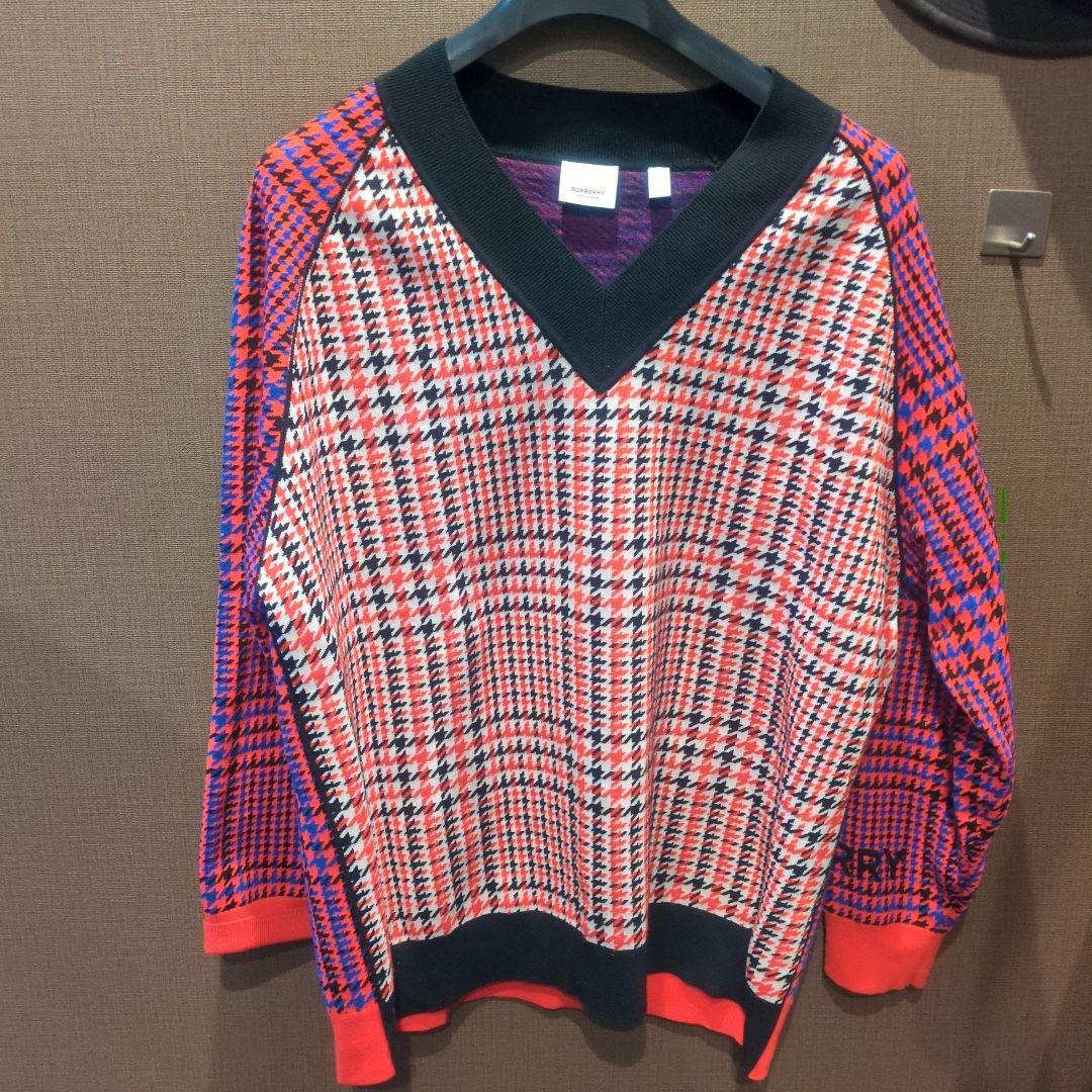 BURBERRY 長袖セーター EKD ウールカシミア セーター (ブーケピンク) - ウィメンズ, ウール