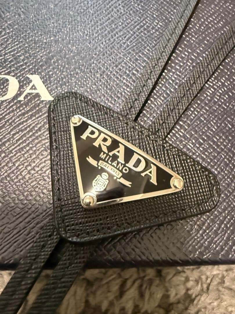小物 PRADA Saffiano Leather Bolo Tie \"Black\"
