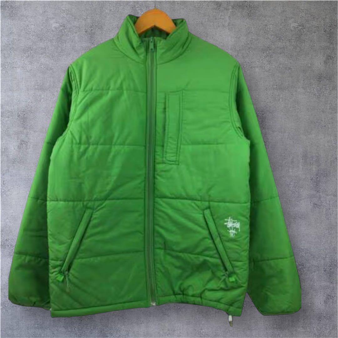 OLD STUSSY ダウンジャケット 黄緑 ステューシー　90s 00s OLD STUSSY ダウンジャケット 黄緑 ステューシー 90s 00s - メルカリ