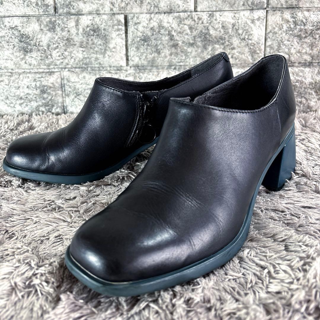 美品❣️ CAMPER カンペール レザー パンプス サイドジップ 黒 - メルカリ