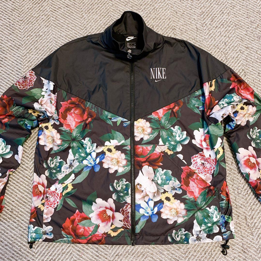 ✨レア✨NIKE 花柄 ナイロンジャケット フラワープリント - メルカリ