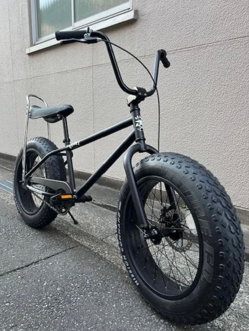 BRONX 20 CUSTOM ファットバイク (M.BK x BK) 自転車 20BRONX-CUTOM MATTE BLACK シングルスピード ブロンクス