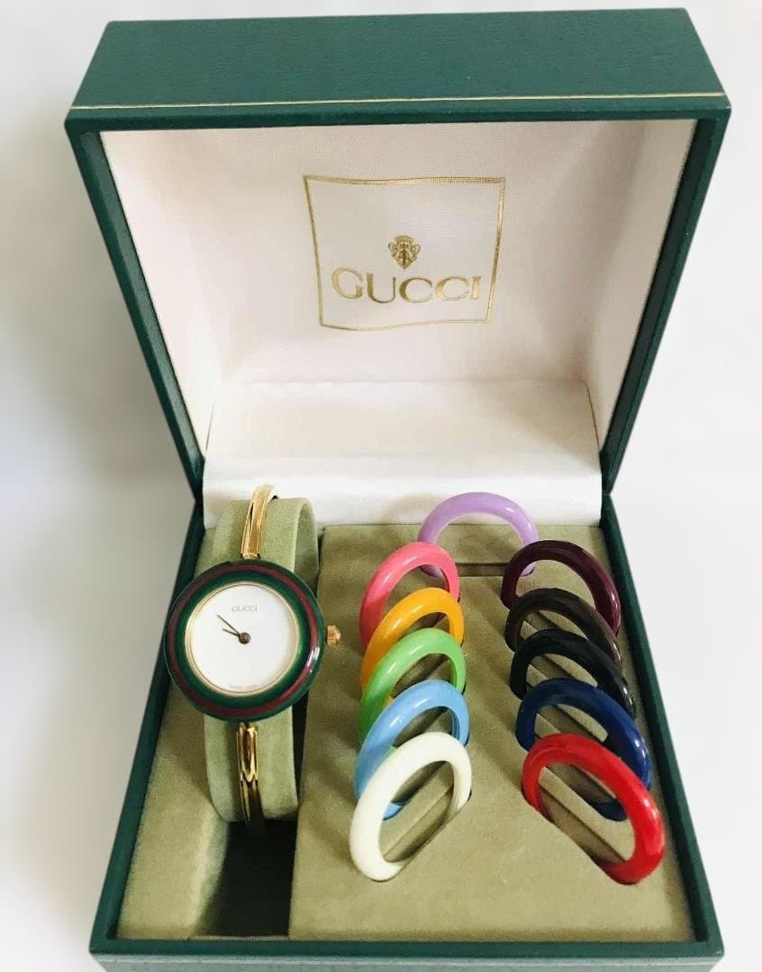 超美品☆グッチ GUCCI チェンジベゼル 腕時計 ヴィンテージ 】GUCCI チェンジベゼルウォッチ - ジャンクスルクア大阪