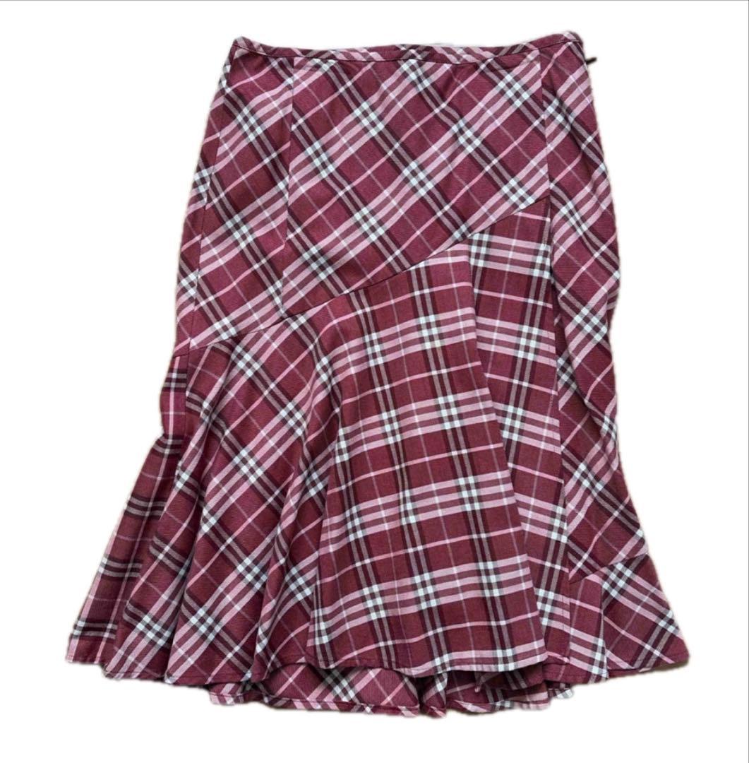 BURBERRY BLUE LABEL チェック柄スカート 38 - メルカリ