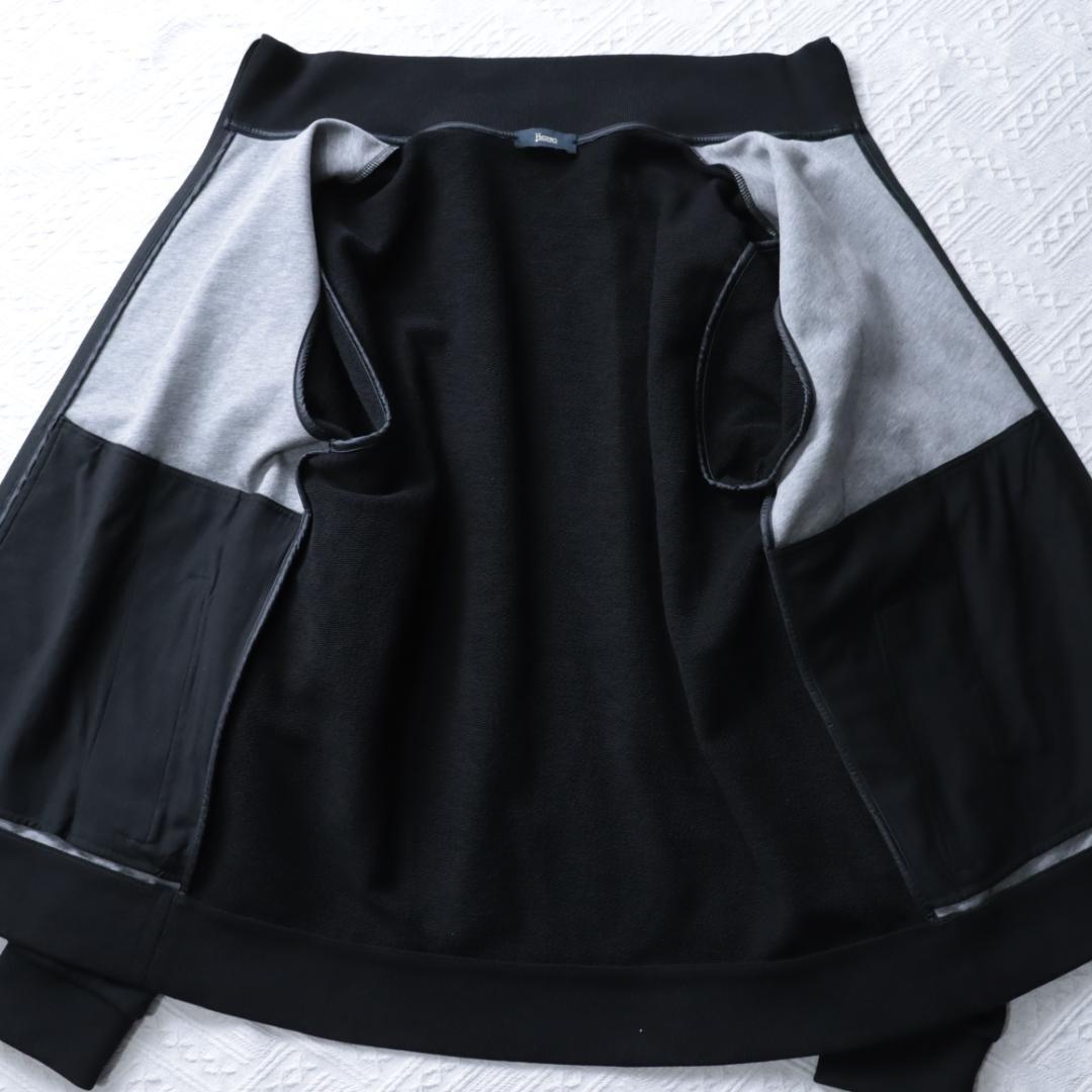 新品タグ付き！ HERNO レザー切替ジャケット 異素材ドッキング