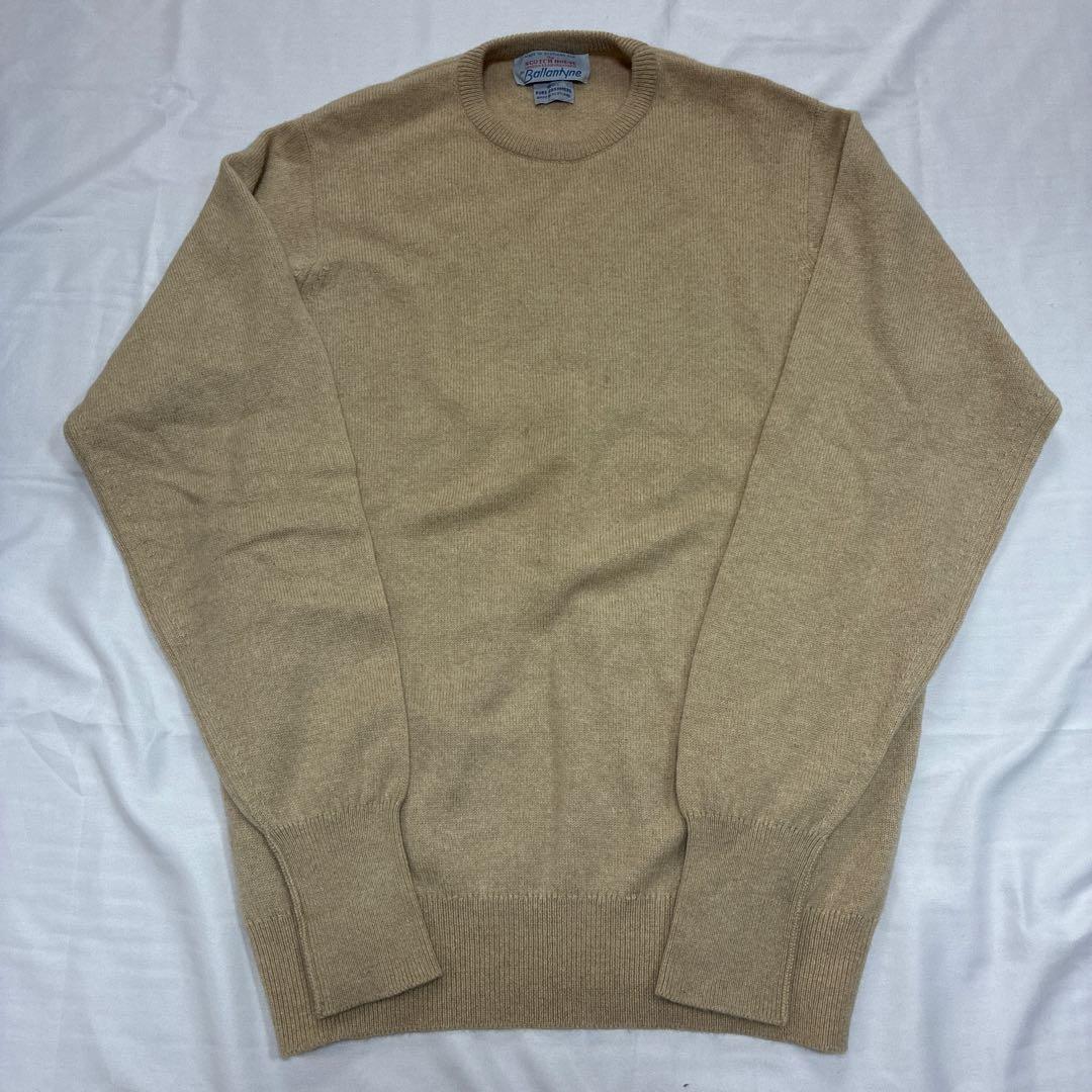 トップス 70s Ballantyne Pure Cashmere Knit 1970~80's Vintage Ballantyne Knit Sweater, 100% Pure Cashmere