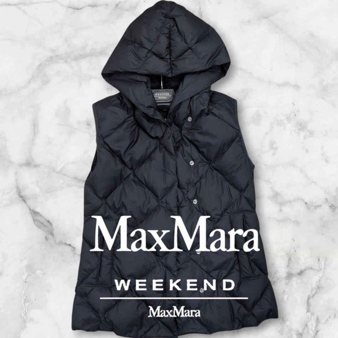マックスマーラ　IT40　ネイビー フード付きダウンベスト 楽天市場】マックスマーラ ザ・キューブ MAX MARA THE CUBE ダウン
