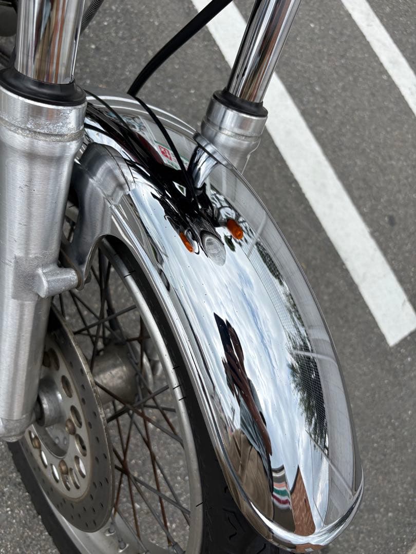SR400 純正フロントフェンダー ヤマハ発動機 SR400 フロントフェンダー ヤマハ 純正 中古 バイク 部品