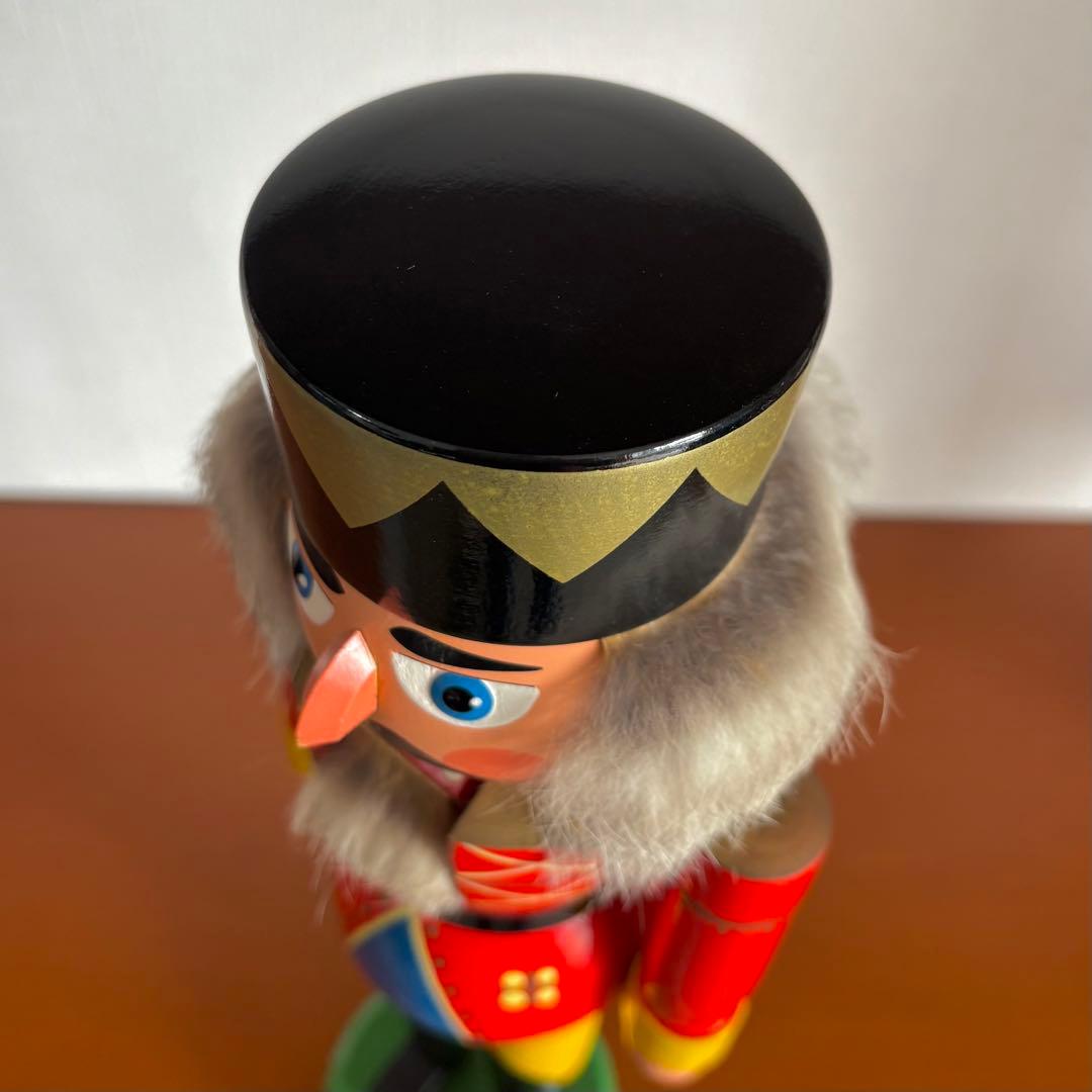 ドイツ エルツ山地 くるみ割り人形 王様 高さ35cm legler製 工芸品