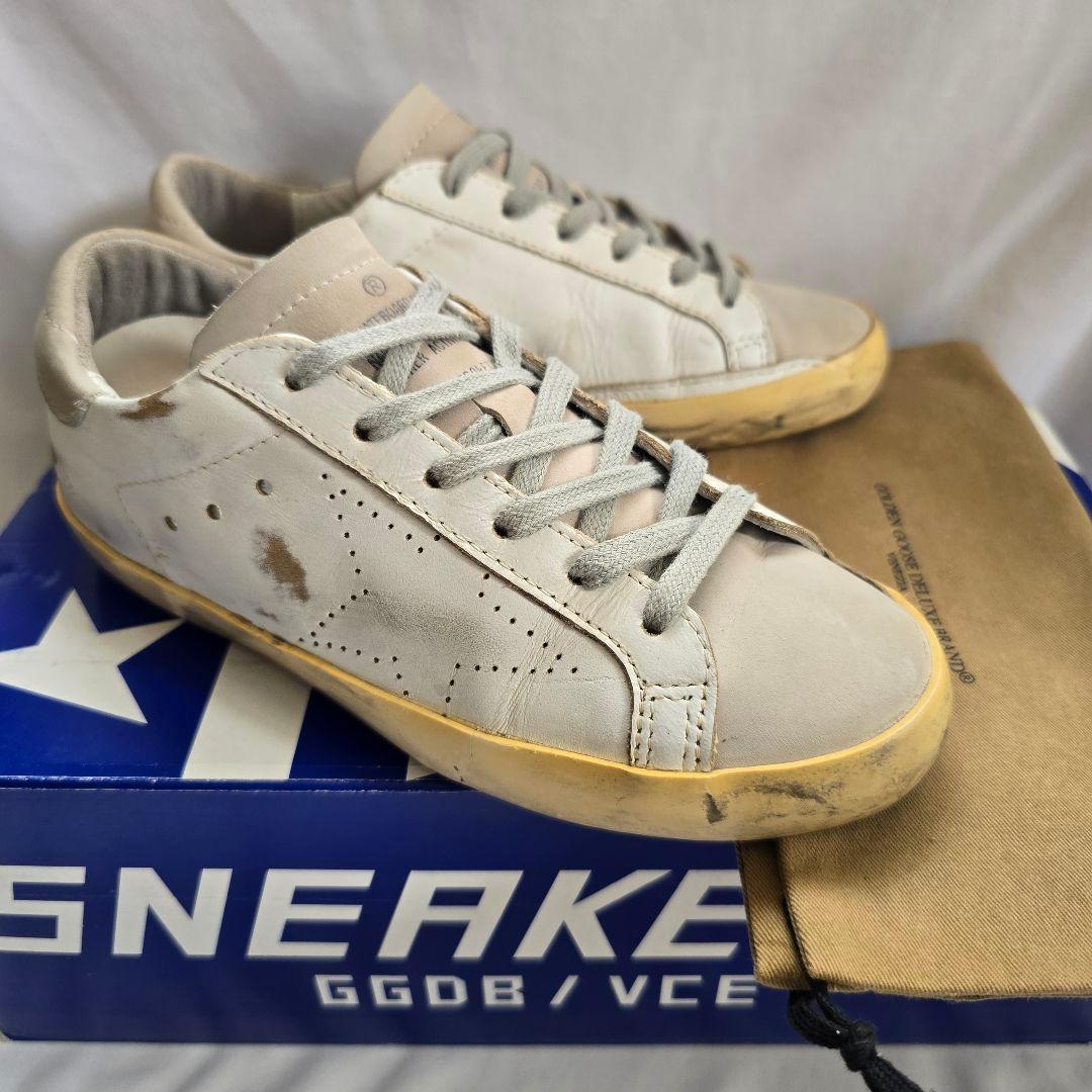 s*︎様 購入正規店　ゴールデングース　状態良好　破格　VINTAGE加工　おし 楽天市場】ゴールデングース スニーカー メンズ スーパースター レザー