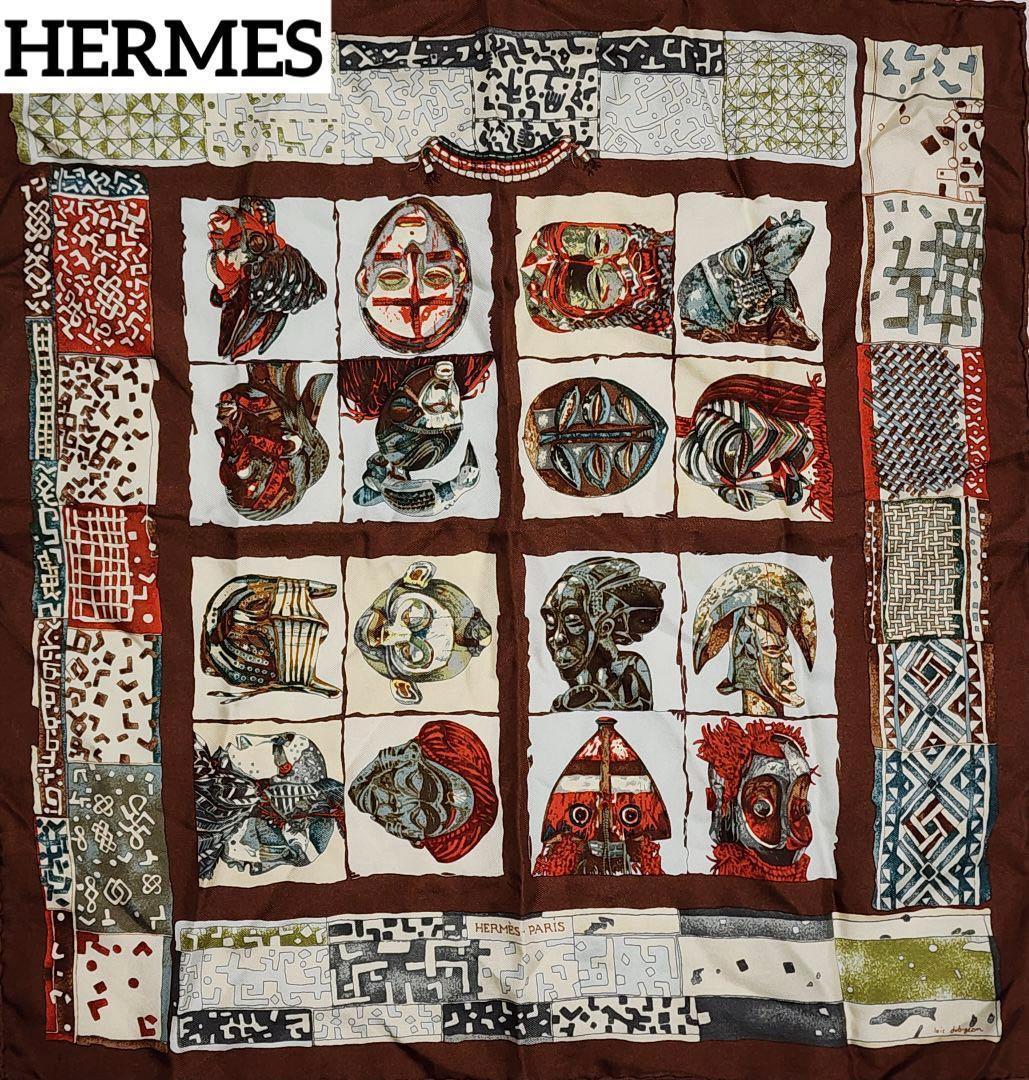 HERMES エルメス ミニスカーフ カレ40 PERSONA 仮面 シルク. HERMES / エルメス | カレ40 ETRIERS スカーフ | マルチカラー – KLD