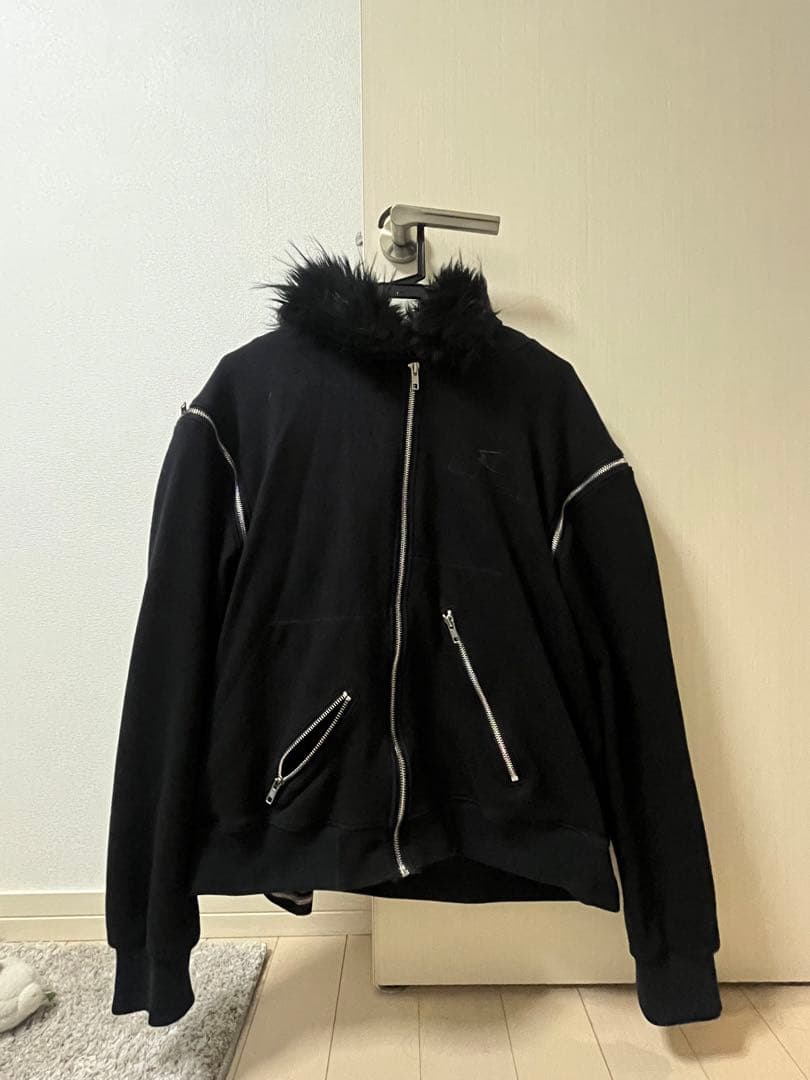 COZY WORLDWIDE fur hoodzip M ジップパーカー - メルカリ