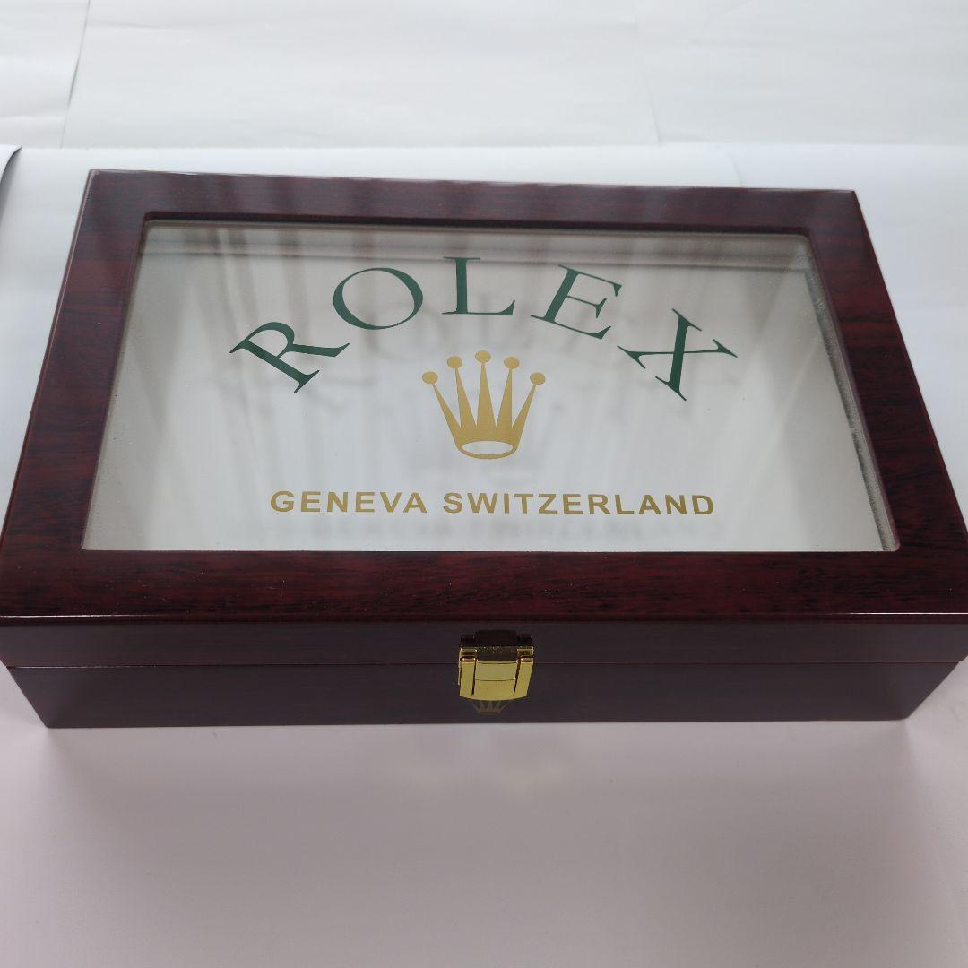 ROLEX コレクションボックス 木製 12個収納 時計 収納ケース 12本 コレクションケース 卓上 腕時計 保管 ケース
