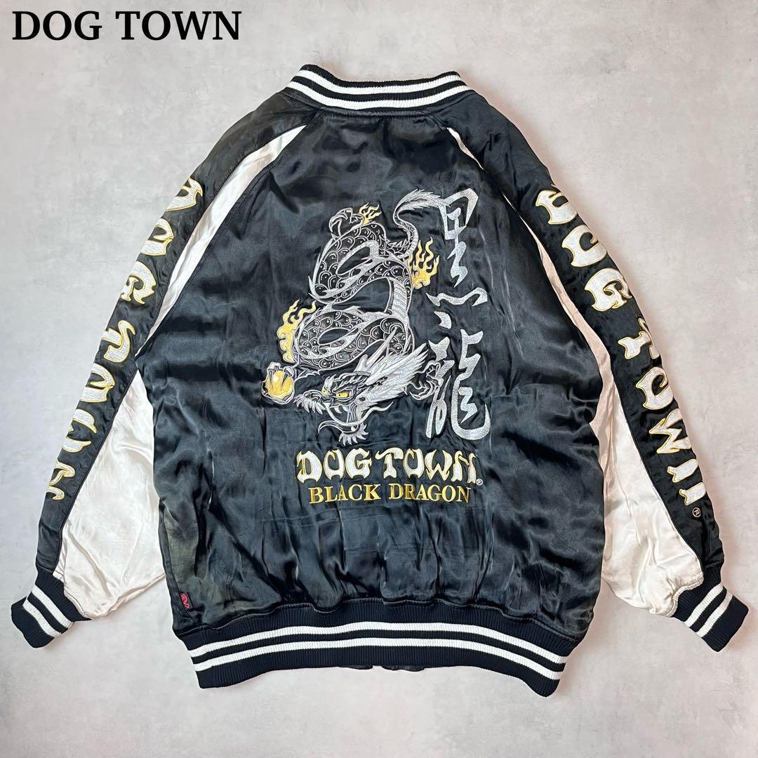 DOG TOWN スカジャン 黒龍 BLACK DRAGON ブラック XL Yahoo!オークション - DOG TOWN ドッグタウン スカジャン XL 黒龍 BLAC