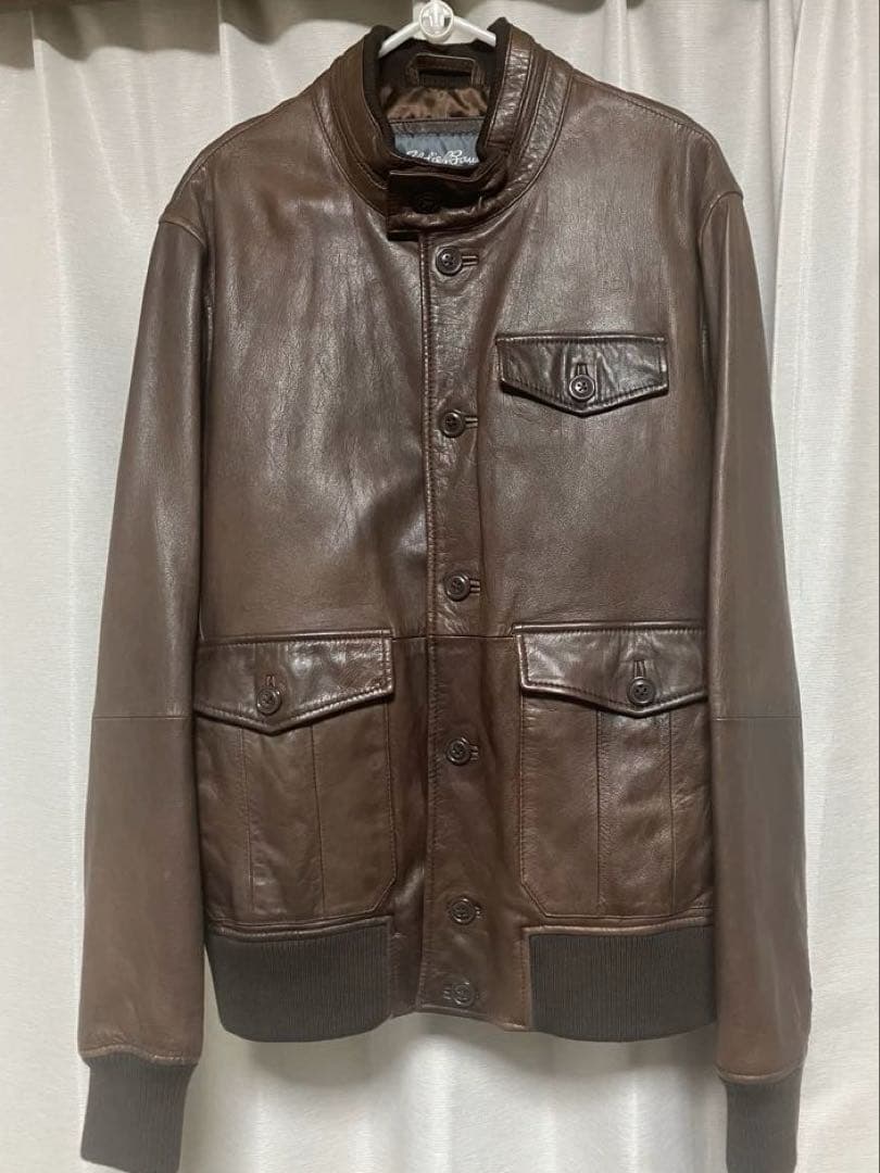 Eddie Bauer エディーバウアーラムレザー ジャケット茶 中古・古着通販】Eddie Bauer (エディーバウアー) レザージャケット