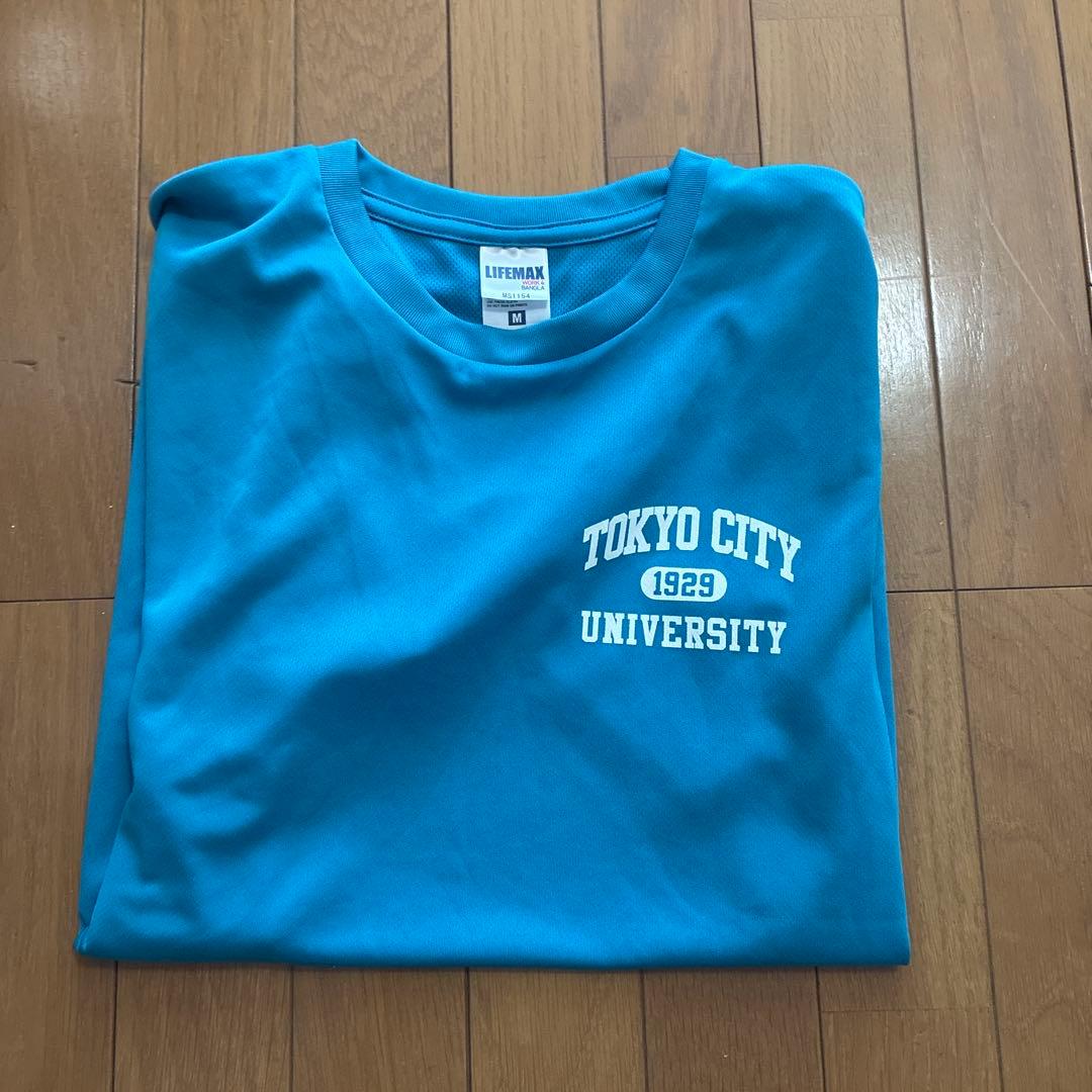 大学Tシャツ 速乾 東京都市大学ロゴ ブルー - メルカリ