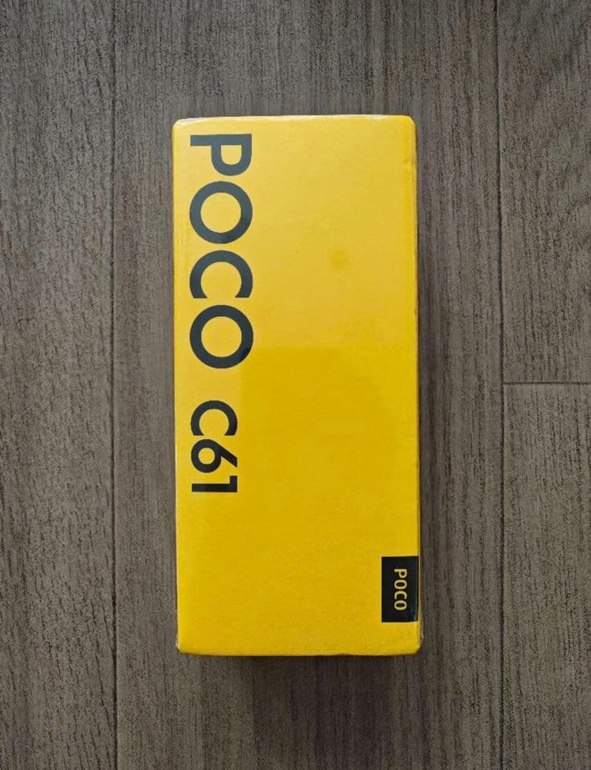 POCO C61 ブラック 4GB RAM 128GB ROM POCO C61 4G Factory Unlocked Dual SIM-128GB ROM-MTK Helio G36