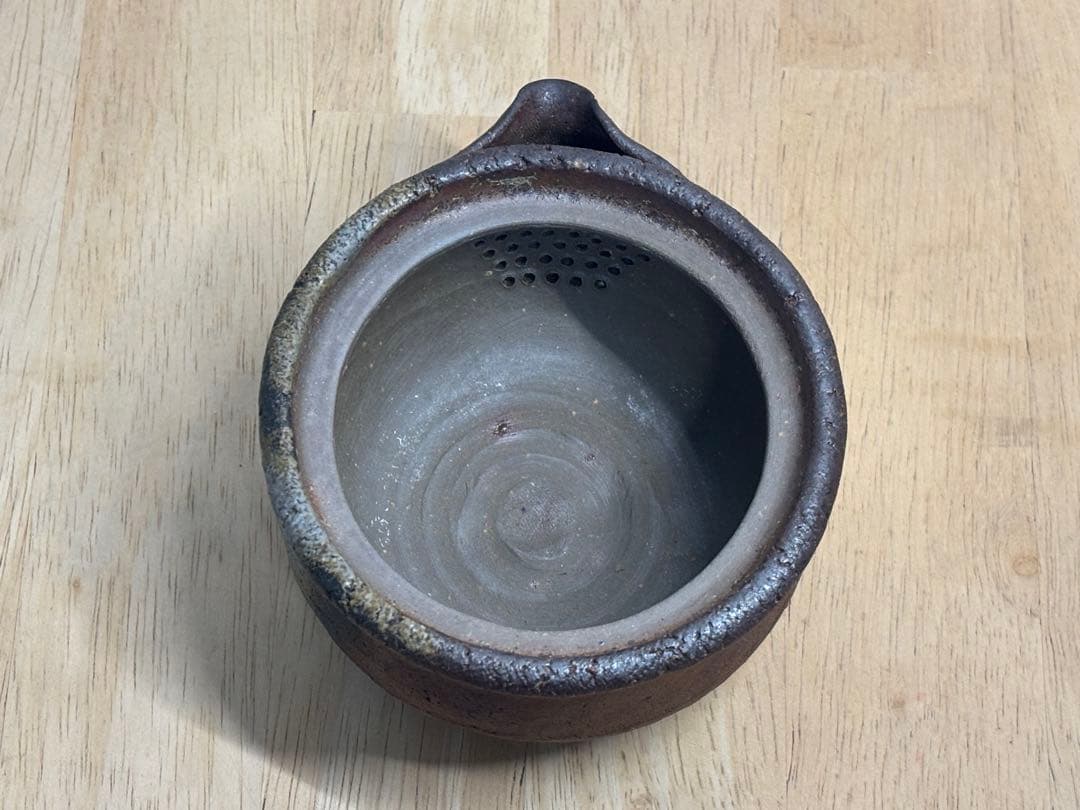 69.備前焼 宝瓶 登り窯 白梅 はくばい 梅 手びねり 急須 - メルカリ