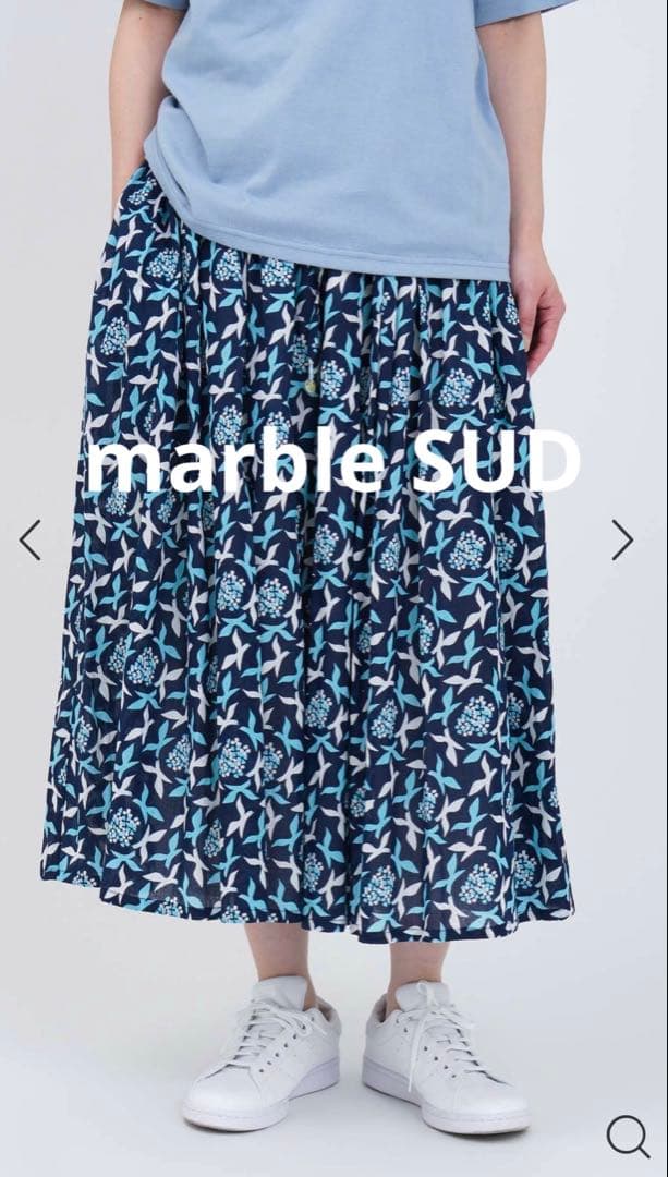 2025年⭐︎美品マーブルシュッドmarble SUDギャザーハカマPT marble SUD マーブルシュッド 楊柳 ギャザーハカマパンツ(25SS) | T.T.