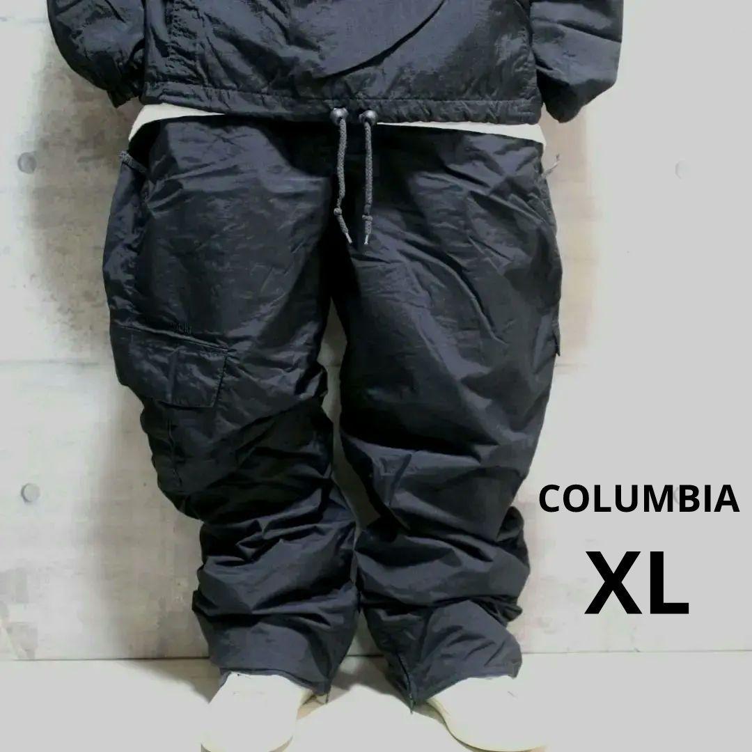 【極美品 高機能 ワイドバギー】オムニテック【XL】コロンビア スノーパンツ 黒 Columbia（コロンビア） ジュニア スキーパンツ スノーパンツ ブラック