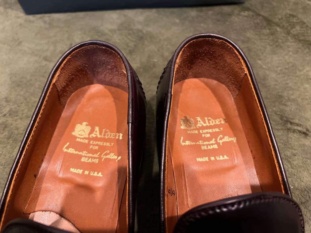 最終値下Alden ビームス別注 コードバンローファー N6214 スリッポン