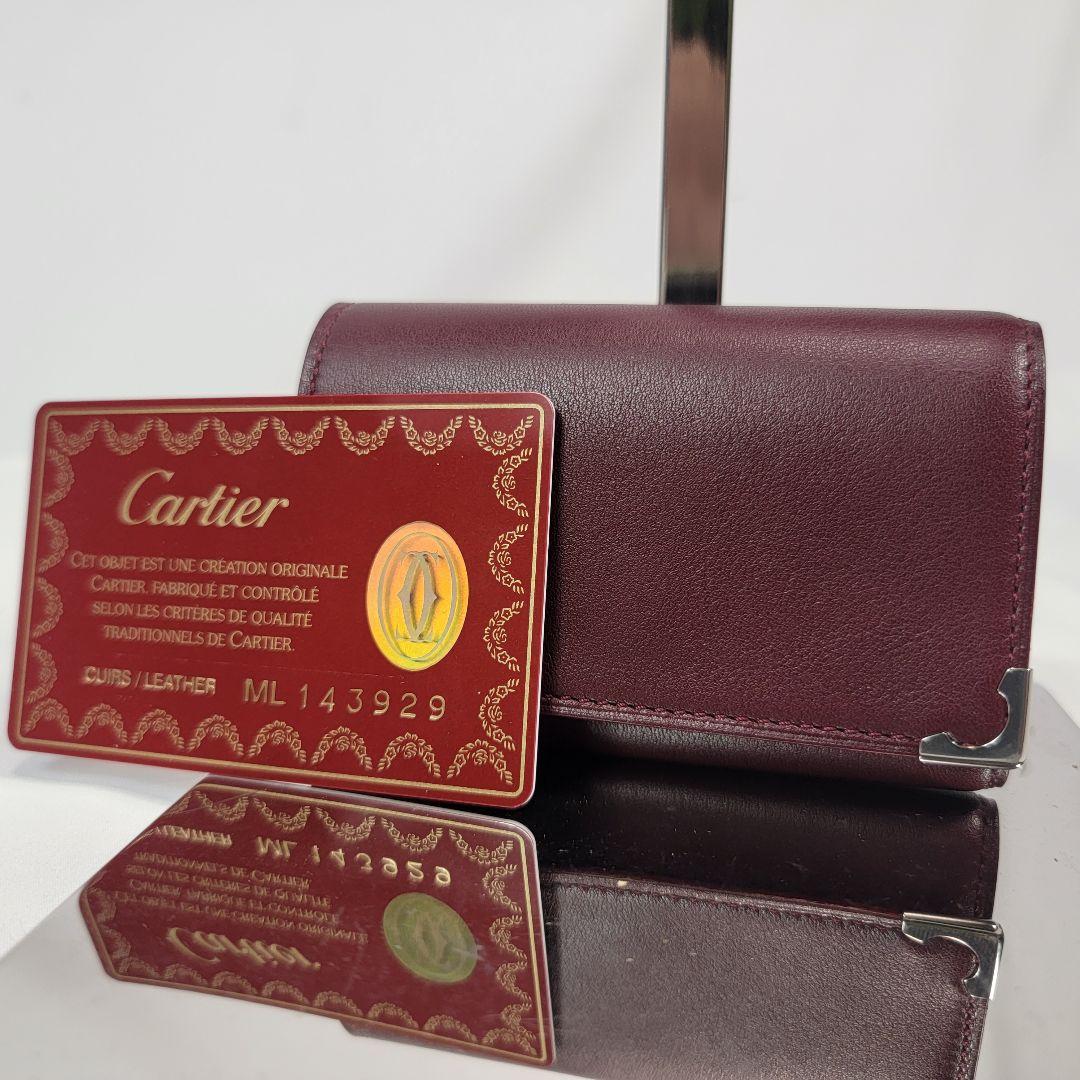 新品未使用 Cartier キーケース 6連 ボルドー ロゴ刻印 シルバー金具 楽天市場】Cartier カルティエ パンテール パンサー キーケース 6連