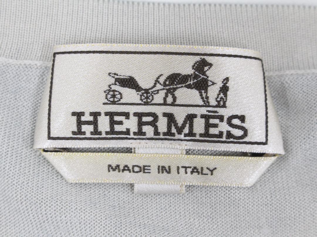 △HERMES エルメス シルク タイダイ染め フラディエントニットセーター