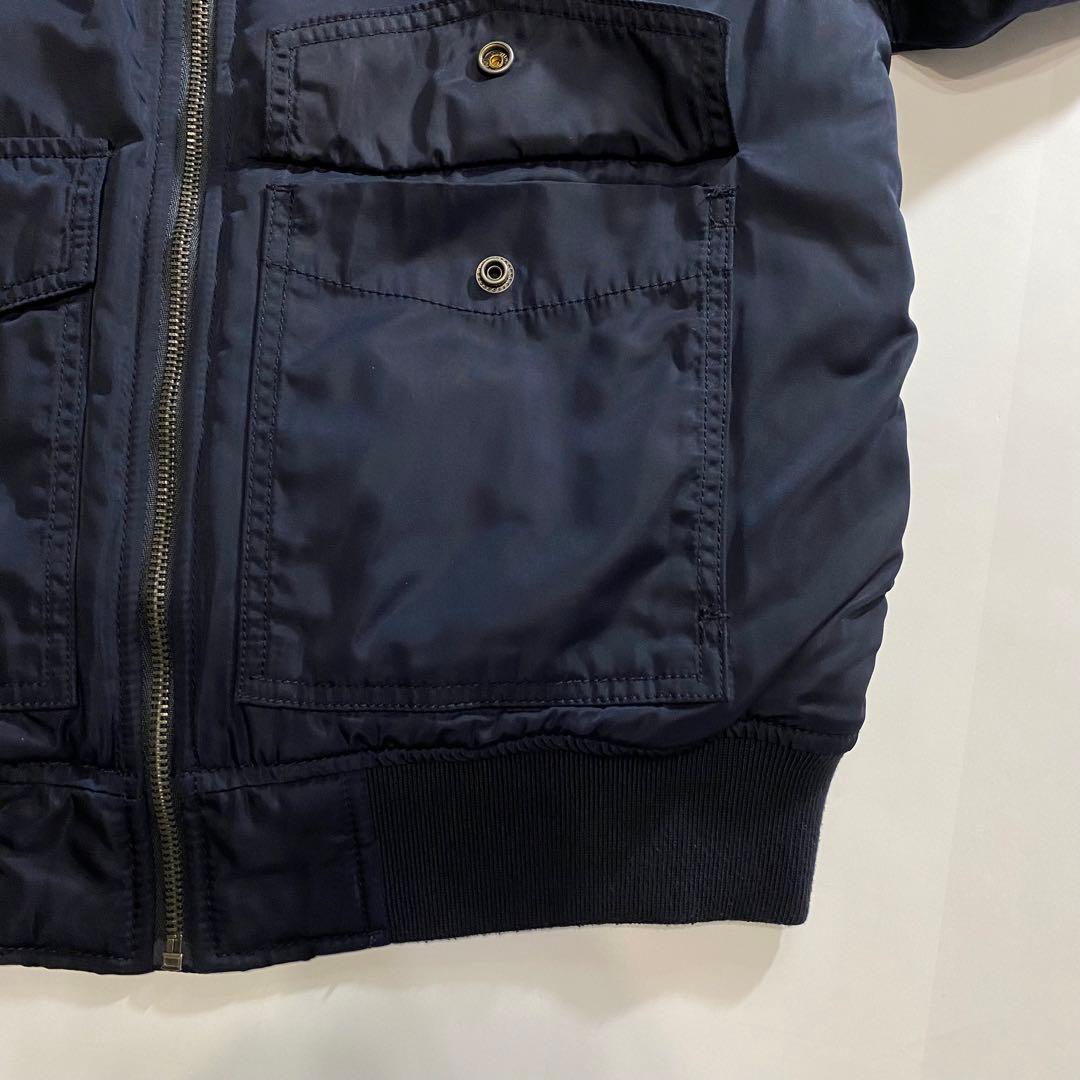 GAP ギャップ B15 G1 フライトジャケット 襟ボア ネイビー XS 短丈