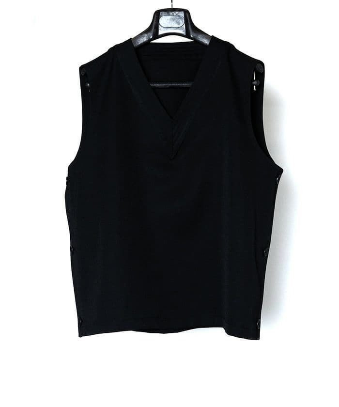 RAINMAKER 23AW ウールVネックベスト&カラテパンツネイビー