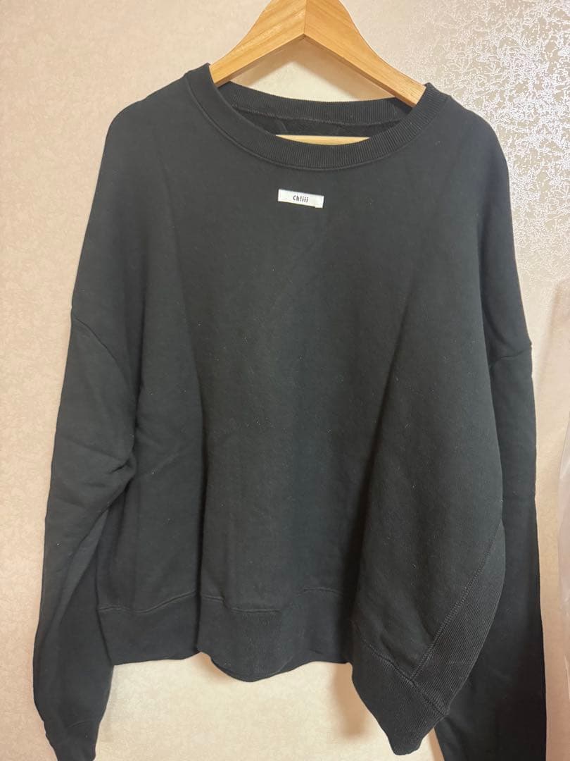 Ch!iii ブラック クルーネック トレーナー B.S. CREW SWEAT/ブラックシープ クルーネック スウェット | Schott