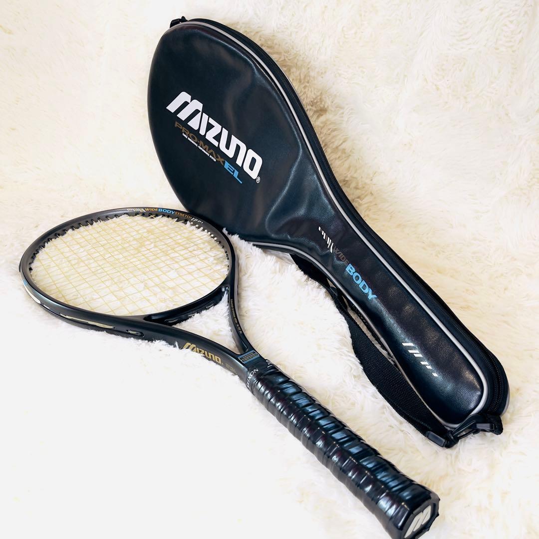 美品】MIZUNO ミズノ テニスラケット 硬式 PROMAX EL カバー付 - メルカリ